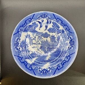 VTG Made in Japan Blue Willow 7.5” Stamped Bowl
